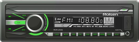 Автомагнитола Rolsen RCR-253G бездисковая USB MP3 FM SD MMC 1DIN 4x45Вт черный
