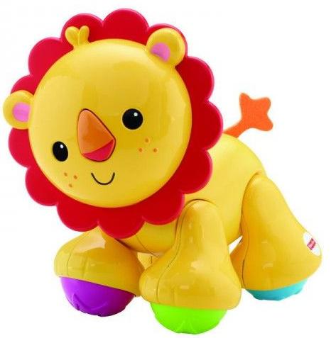 Интерактивная игрушка Fisher Price Подвижная игрушка Львенок от 6 месяцев жёлтый CGG86/CDC10
