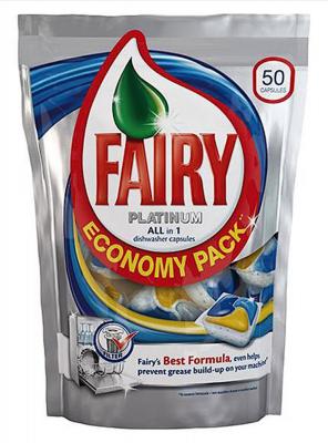 Средство Fairy Platinum All in 1 для мытья посуды для посудомоечных машин 50шт 80232615