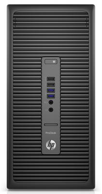 Системный блок HP ProDesk 600 G2 MT G4400 3.3GHz 4Gb 500Gb HD510 DVD-RW Win7Pro Win10Pro клавиатура мышь черный T4J56EA
