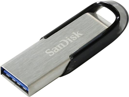 Флешка USB 128Gb SanDisk Cruzer Ultra Flair SDCZ73-128G-G46 серебристый/черный