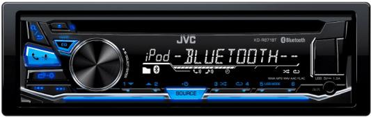 Автомагнитола JVC KD-R871BT USB MP3 CD FM RDS 1DIN 4x50Вт черный