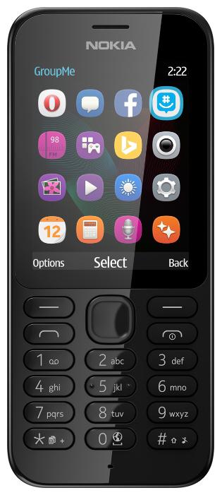 Мобильный телефон NOKIA 222 черный (A00026180)
