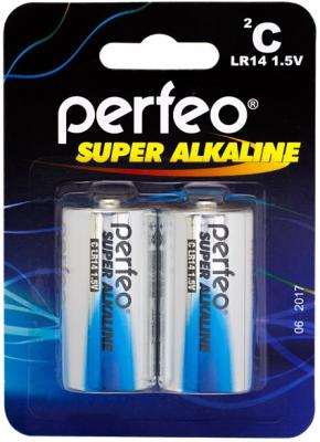 Батарейки Perfeo Super Alkaline LR14/2BL 2 шт