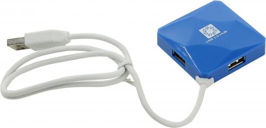 Концентратор USB 2.0 5bites HB24-202BL 4 x USB 2.0 синий