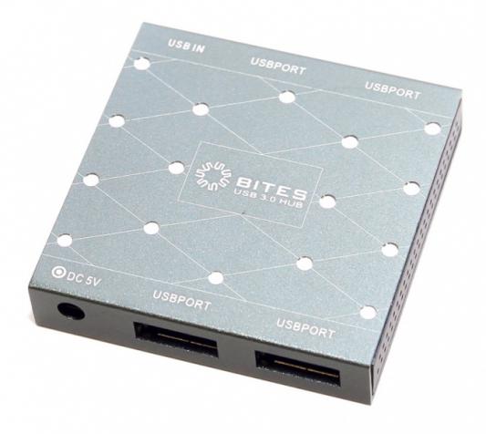 Концентратор USB 3.0 5bites HB34-302PGY 4 х USB 3.0 серый