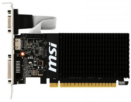 Видеокарта MSI GeForce GT 710 GT 710 2GD3H LP PCI-E 2048Mb GDDR3 64 Bit Retail (GT 710 2GD3H LP)