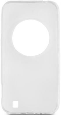 Чехол силиконовый супертонкий для Asus Zenfone Zoom (ZX550, ZX551ML) DF aCase-08 белый
