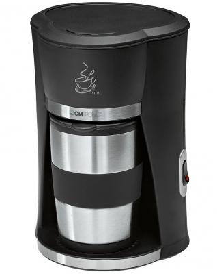 Кофеварка Clatronic KA 3450 550 Вт черно-серебристый