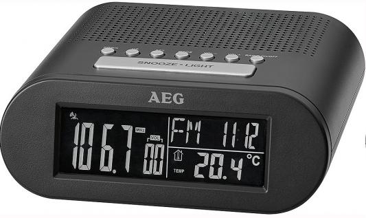 Часы с радиоприёмником AEG MRC 4145 F black чёрный