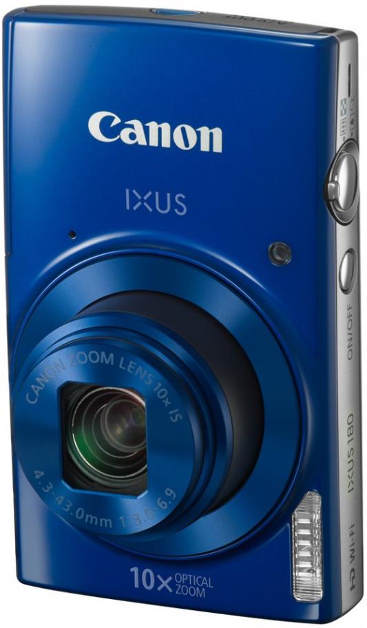 Фотоаппарат Canon Ixus 180 20Mp 10xZoom синий 1091C001