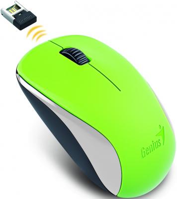 Мышь беспроводная Genius NX-7000 зелёный USB