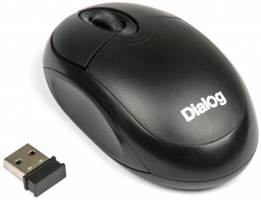 Мышь беспроводная Dialog MROP-00UB чёрный USB