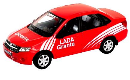 Автомобиль Welly Lada Granta - Rally 1:34-39 красный 43657RY