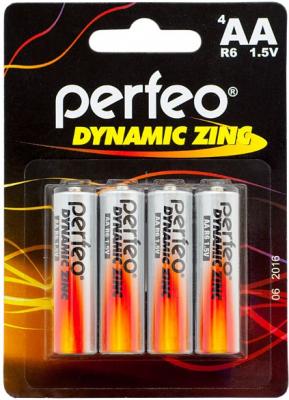Батарейки Perfeo Dynamic Zinc R6/4BL AA 4 шт
