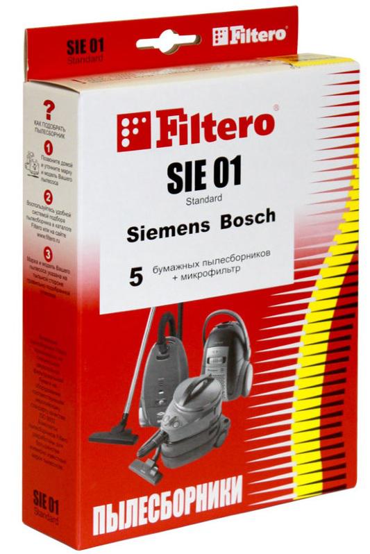Пылесборники Filtero SIE 01 Standard двухслойные 5шт+фильтр