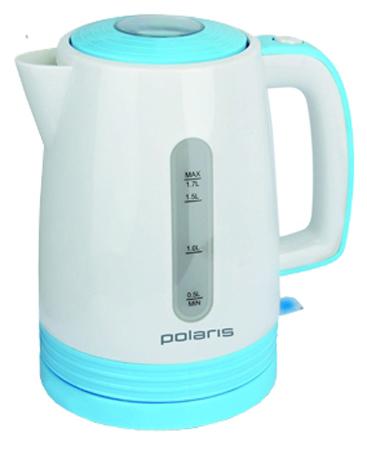 Чайник Polaris PWK 1775C 2200 Вт белый голубой 1.7 л пластик
