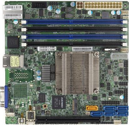 Мат. плата для ПК Supermicro MBD-X10SDV-F-O с процессором Intel 4xDDR4 1xPCI-E 16x 1xPCI-E 4x 6xSATAIII mini-ITX Retail