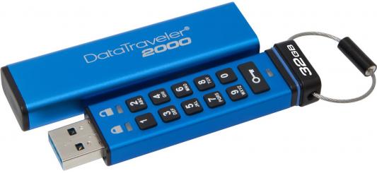 Флешка USB 32Gb Kingston Keypad DT2000/32GB синий