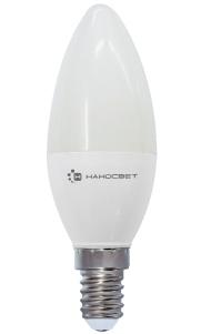 Лампа светодиодная свеча Наносвет EcoLed E14 6W 4000K L251