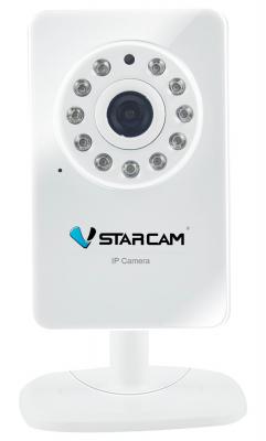 Камера IP VStarcam T6892WP CMOS 1/4" 640 x 480 MJPEG RJ-45 LAN Wi-Fi белый