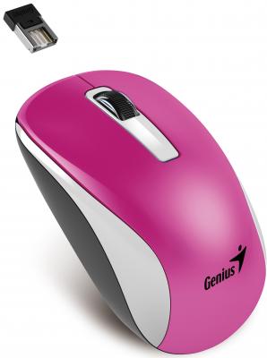 Мышь беспроводная Genius NX-7010 пурпурный белый USB