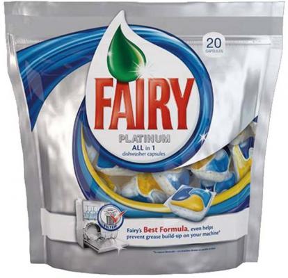 Средство Fairy Platinum All in 1 для мытья посуды для посудомоечных машин 20шт 80232607
