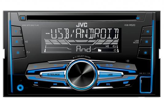 Автомагнитола JVC KW-R520 USB MP3 CD FM RDS 2DIN 4x50Вт черный