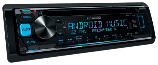 Автомагнитола Kenwood KDC-170Y USB MP3 CD FM RDS 1DIN 4х50Вт пульт ДУ черный