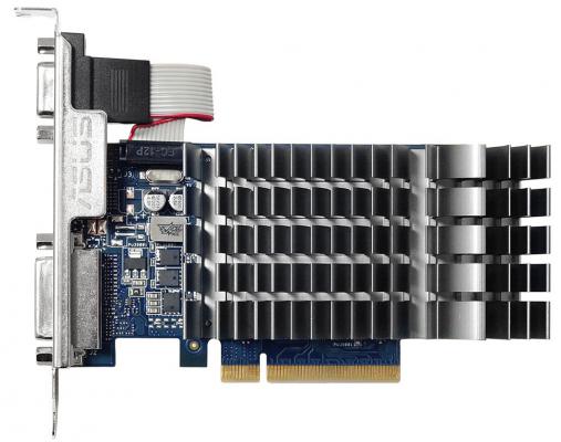 Видеокарта 1024Mb ASUS GeForce GT710 PCI-E 64bit GDDR3 DVI HDMI CRT HDCP 710-1-SL-BRK Retail