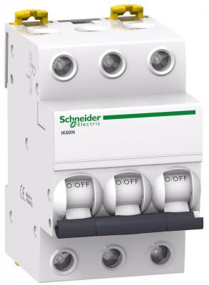 

Автоматический выключатель Schneider Electric iC60N 3П 16A C A9F79316, Белый