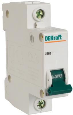 Автоматический выключатель DEKraft ВА-103 1П 1А C 6кА 12049DEK
