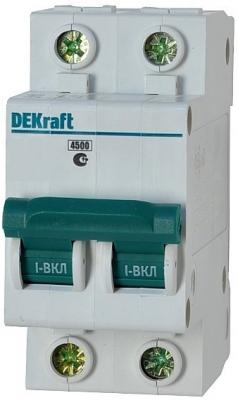 Автоматический выключатель DEKraft ВА-101 2П 10А B 4.5кА 11017DEK