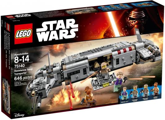 Конструктор Lego Star Wars Военный транспорт Сопротивления 646 элементов 75140