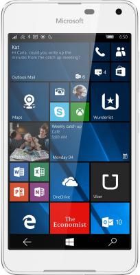 Смартфон Microsoft Lumia 650 Dual SIM белый 5" 16 Гб NFC LTE Wi-Fi GPS A00027271