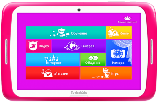 Планшет TurboSmart Turbokids Princess 7" 8Gb розовый Wi-Fi Bluetooth Android Princess