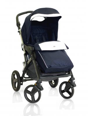 Прогулочная коляска Cam Dinamico 4S (цвет 565/синий с белой эко-кожей)