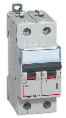 Автоматический выключатель Legrand DX3 6000 10кА тип C 2П 4А 407795