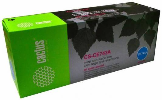 Тонер Картридж Cactus CS-CE743AR пурпурный для HP LJ Pro CP5220/CP5221 (7300стр.)