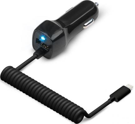 Автомобильное зарядное устройство Jet.A UC-I15 USB 8-pin Lightning 2.1A черный