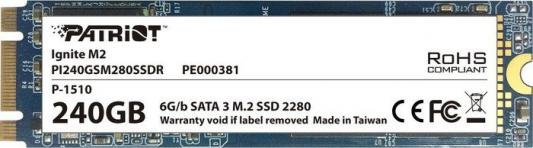 Твердотельный накопитель SSD M.2 240 Gb Patriot Ignite (PI240GSM280SSDR) Read 560Mb/s Write 320Mb/s MLC