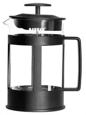 Чайник заварочный Bekker Deluxe BK-369 чёрный прозрачный 0.8 л пластик/стекло