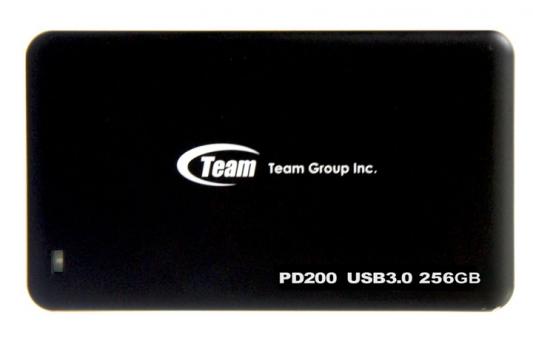 Внешний жесткий диск 1.8" USB3.0 SSD 256Gb Team PD200 T8F2D2256GMC102 черный