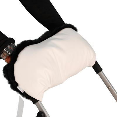 Муфта для рук на коляску Esspero Lit Leatherette (white/black)