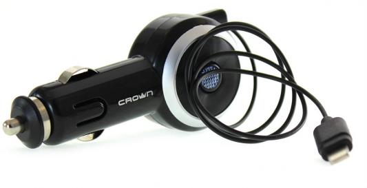 Автомобильное зарядное устройство Crown CMDC-IP5-014 8-pin Lightning 1A черный CM000001453