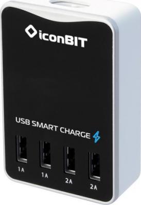 Сетевое зарядное устройство IconBIT FTB4U6T USB 6А черный 83521