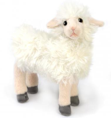 Мягкая игрушка овечка Hansa 4050 искусственный мех белый 17 см
