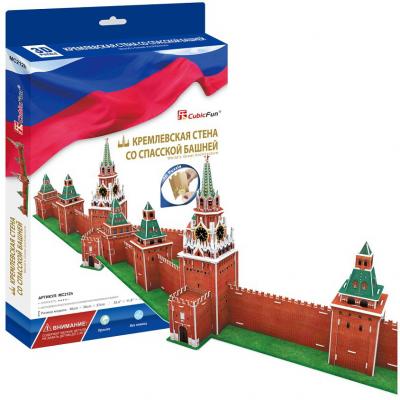 Пазл 3D CubicFun Кремлевская стена со Спасской башней 106 элементов MC212H