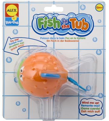 Заводная игрушка для ванны ALEX Рыба-ёж 12.5 850W