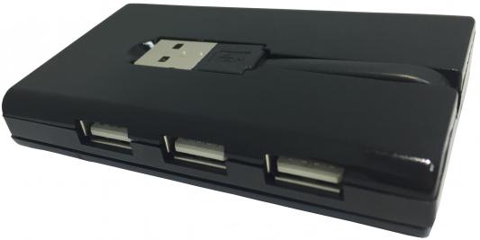 Концентратор USB 2.0 Crown CMCR-B06 3 x USB 2.0 черный